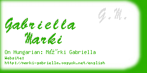 gabriella marki business card